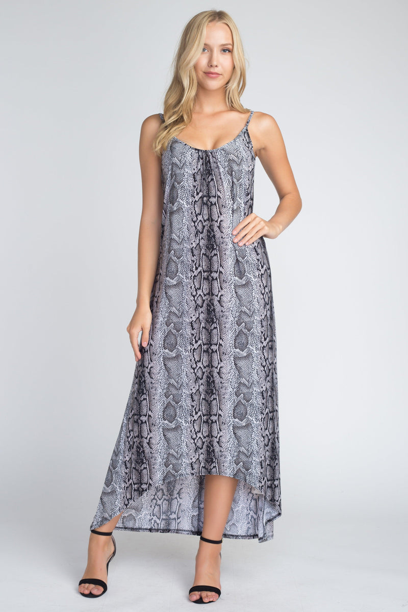 Snakeskin Print Maxi - Clothing Whore