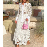 White Lace Dress 2 Pcs Set - Clothing Whore