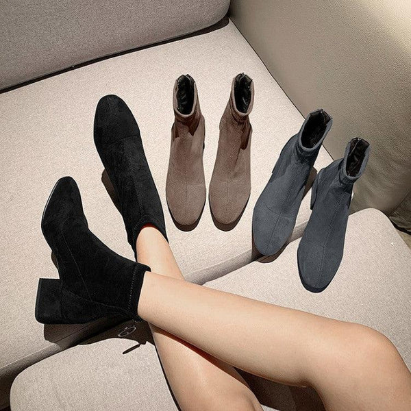 Ankle Suede Boots - Clothing Whore