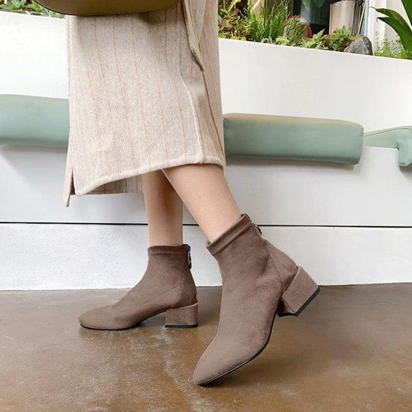 Ankle Suede Boots - Clothing Whore