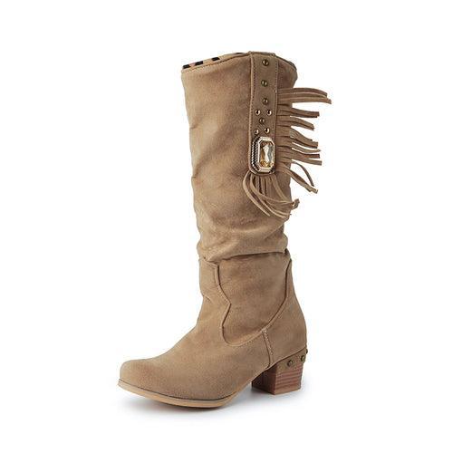 Chunky Heel Boots - Clothing Whore