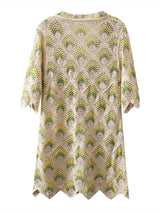 Crochet Half Flare Sleeve Dress - Clothing Whore