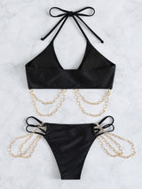 Two Piece Chain Bikini - Clothing Whore