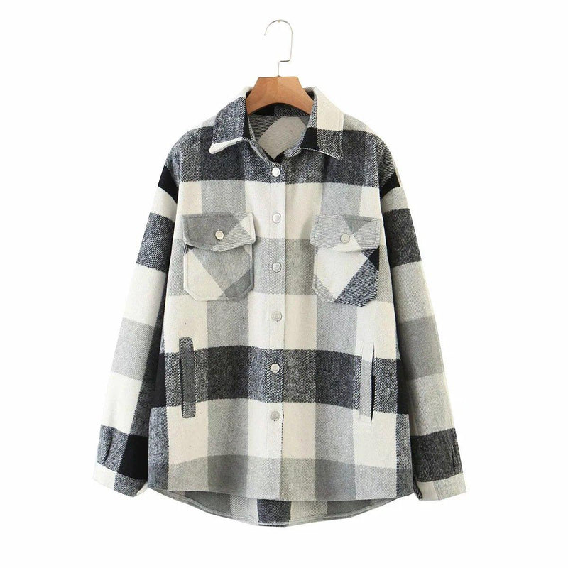 Plaid Jacket in Multiple Color Variations - Clothing Whore