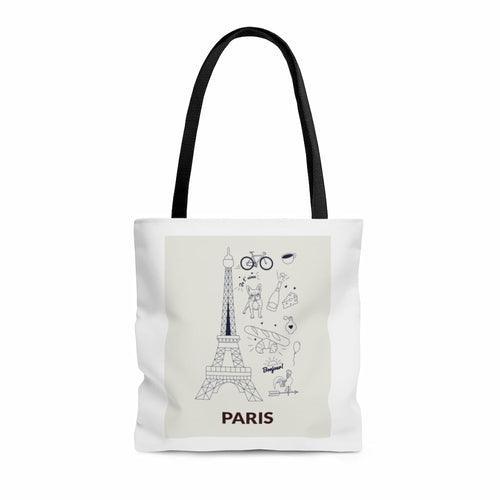 Symbols of PARIS Tote Bag Medium - Clothing Whore