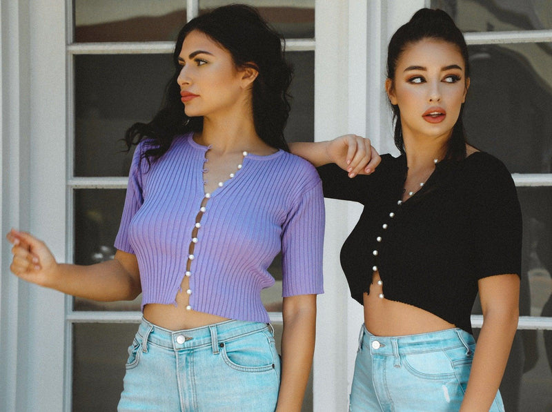 Cute As A Button Down Knit Top - Clothing Whore