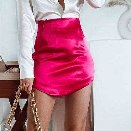 Satin Mini Skirt - Clothing Whore