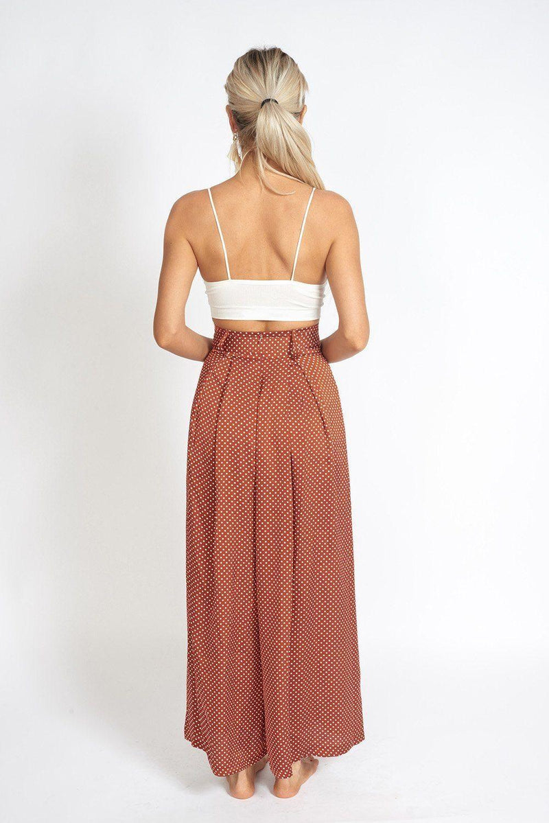 Wide Leg Slit Pants - Clothing Whore