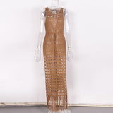 Fringed Hem Summer Dress - Clothing Whore