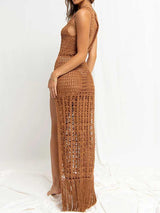 Fringed Hem Summer Dress - Clothing Whore