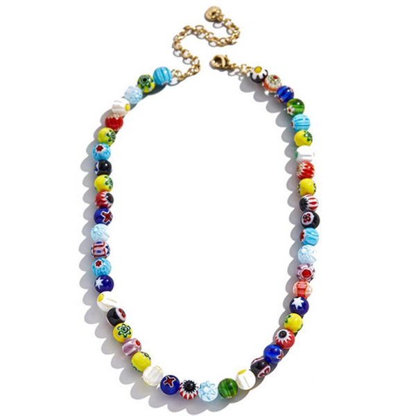 Multi-Color 2 PC Layered Necklace - Clothing Whore