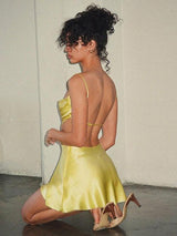 Backless Slip Dress - Clothing Whore