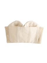 Floral Decoration Corset Cropped Top - Clothing Whore