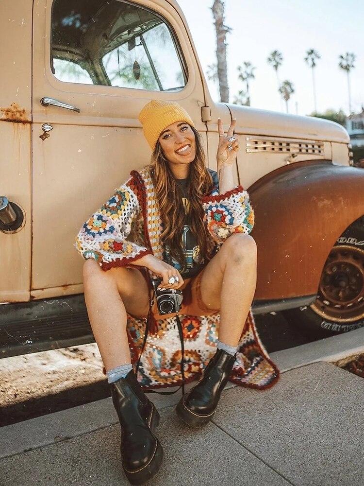 Bohemian Crochet Cardigan - Clothing Whore