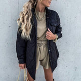 Argyle Padded Jacket - Clothing Whore