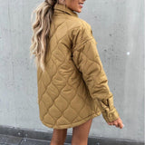 Argyle Padded Jacket - Clothing Whore
