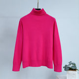 Turtleneck Solid Sweater - Clothing Whore