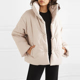 Padded Leather Parka Coat - Clothing Whore