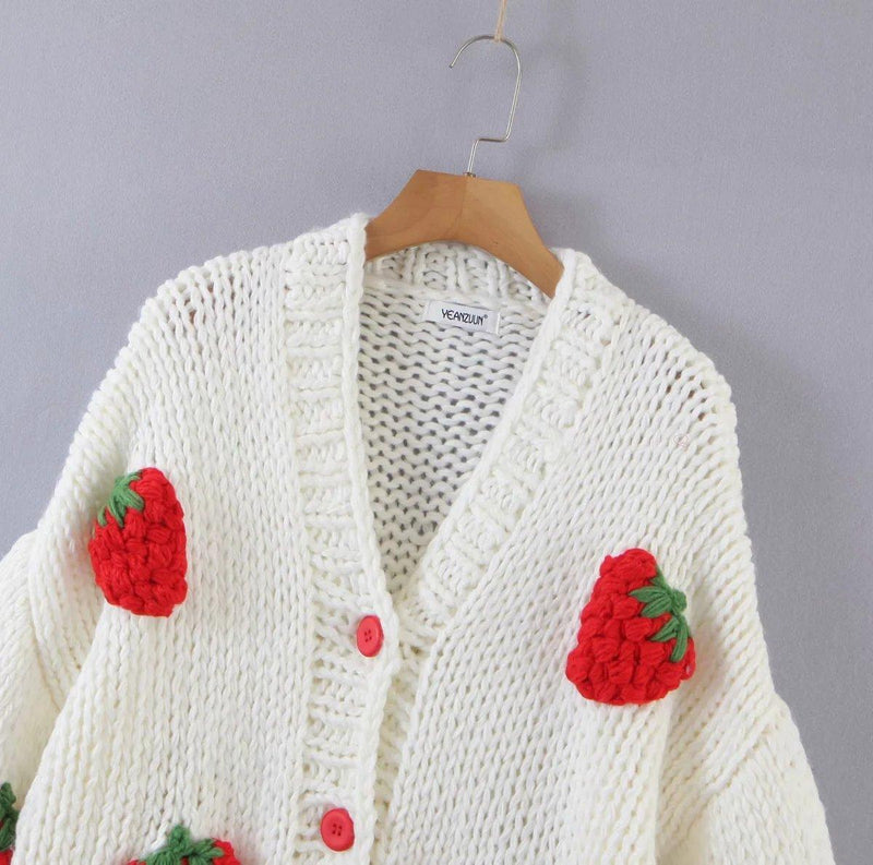 Strawberry Fields Sweater - Clothing Whore