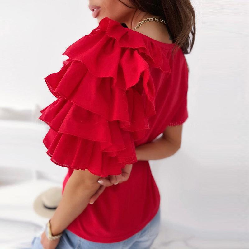 Layered Ruffle Top - Clothing Whore