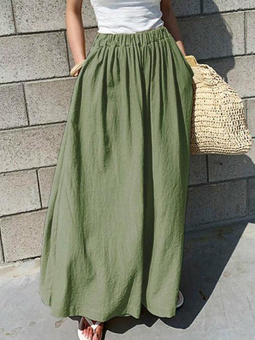 Elastic Waist Loose Long Pants - Clothing Whore