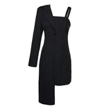 Pinstripe Blazer Dress - Clothing Whore