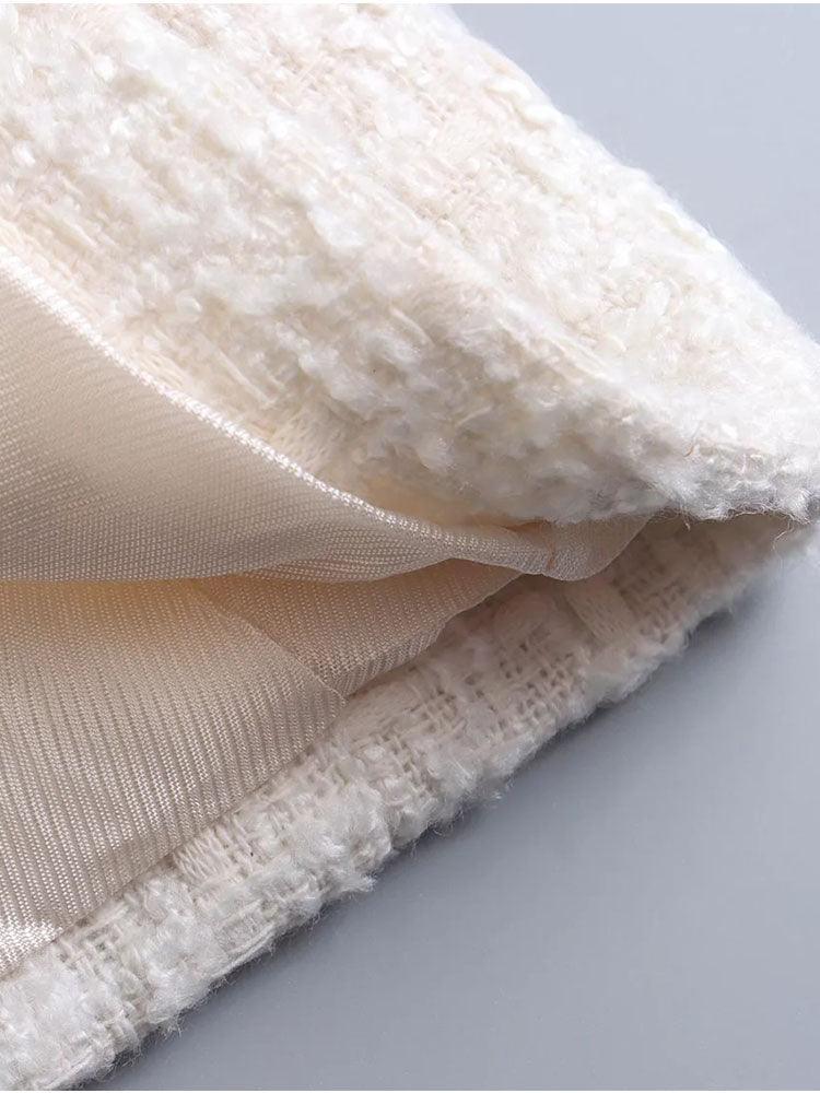 Tweedy Blazer With Gold Buttons - Clothing Whore