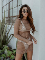 Come Catch Me Fishnet Dress - Clothing Whore