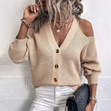 Off Shoulder Cardigan - Clothing Whore