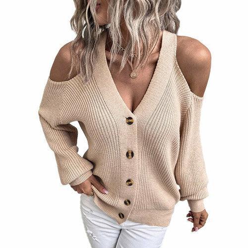 Off Shoulder Cardigan - Clothing Whore