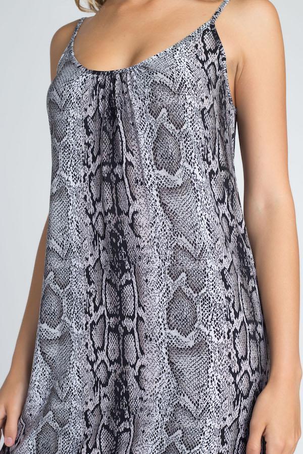Snakeskin Print Maxi - Clothing Whore