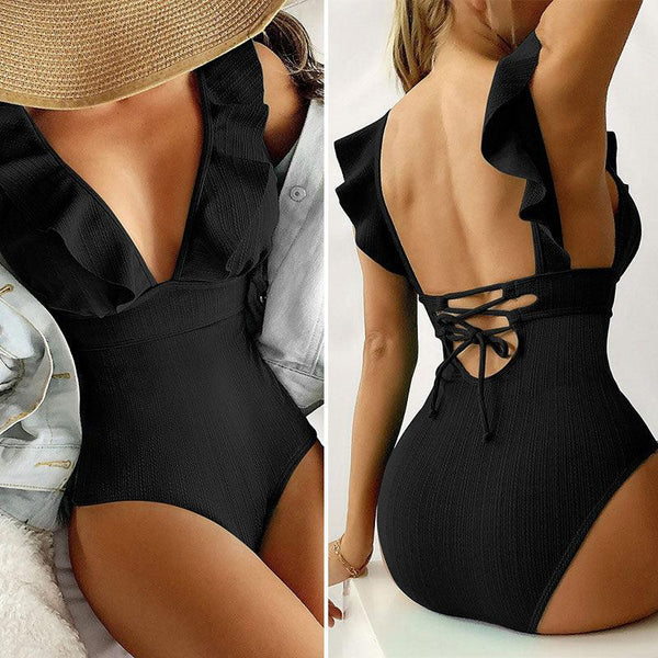 Ruffle Swimsuit Swimwear - Clothing Whore