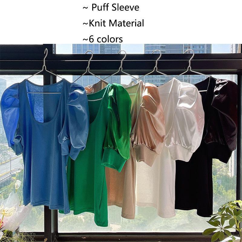 Puff Sleeve Bodycon Shirt - Clothing Whore