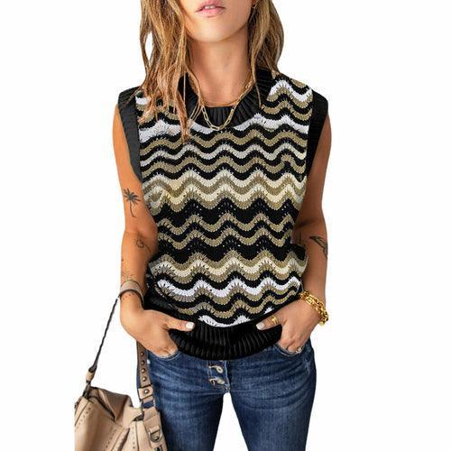 Crochet Sleeveless Vest - Clothing Whore