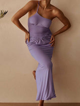 One Shoulder Midi Corset Dress - Clothing Whore