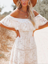 Embroidery Lace Boho Dress - Clothing Whore