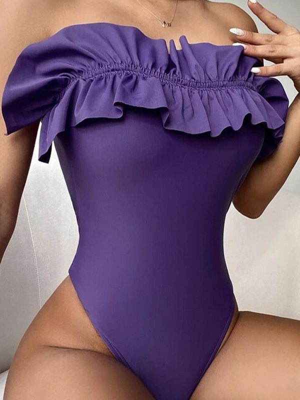 Pleated One Piece Bodysuit - Clothing Whore