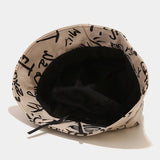 Print Letter Bucket Hat - Clothing Whore