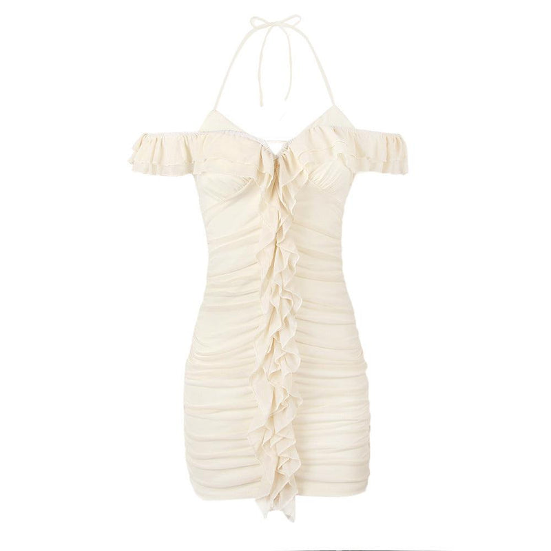 Ruched Ruffle Dress - Clothing Whore