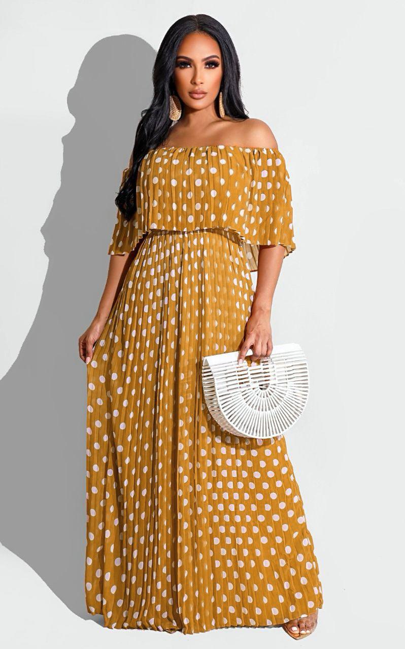 Polka Dot Maxi Dress - Clothing Whore