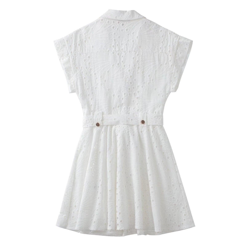 EMBROIDERY White Summer Dress - Clothing Whore