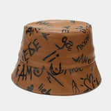 Print Letter Bucket Hat - Clothing Whore