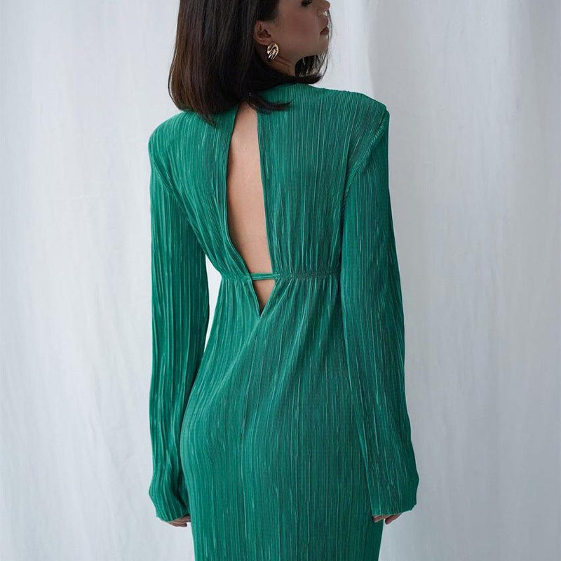 Long Sleeve Midi Dress - Clothing Whore