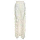 Fringe Frayed Women Tassel Pants - Clothing Whore