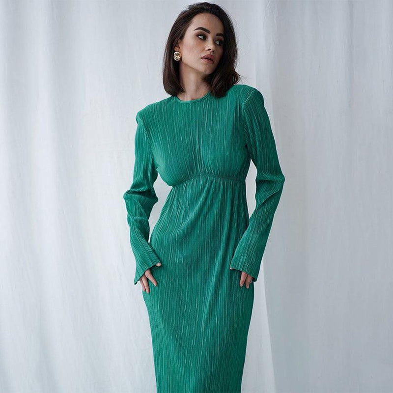 Long Sleeve Midi Dress - Clothing Whore