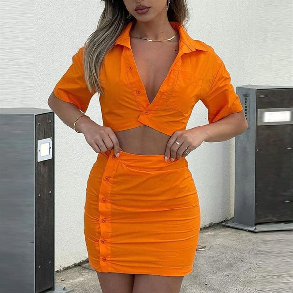 Y2K Green Mini Bodycon Dress Shirt Sexy Short Sleeve Hollow Out - Clothing Whore