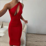 One-shoulder Cutout Dress - Clothing Whore