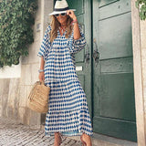 Puff Sleeve Boho Maxi Dress - Clothing Whore