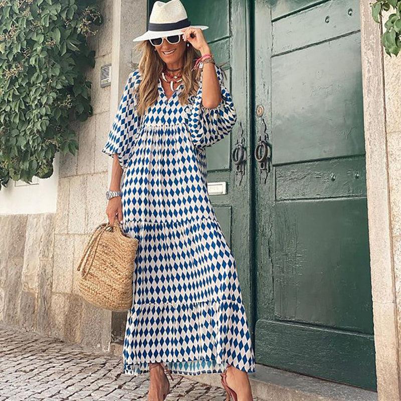 Puff Sleeve Boho Maxi Dress - Clothing Whore