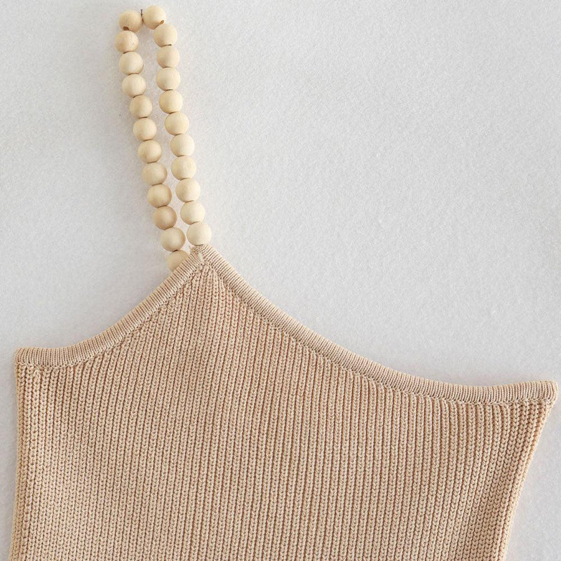 Asymmetrical Crop Knit Tank Top - Clothing Whore